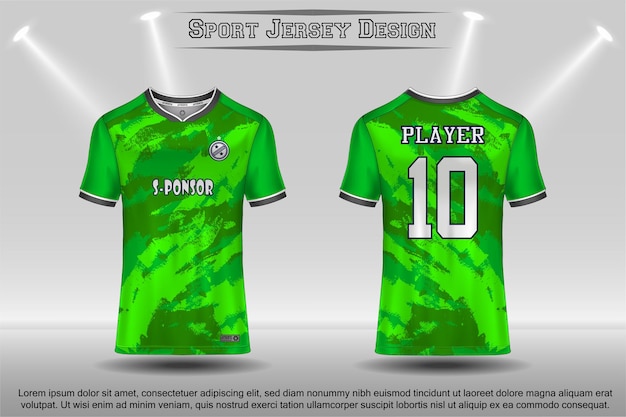 Soccer jersey mockup football jersey design sublimation sport t shirt design collection for racing cycling gaming motocross