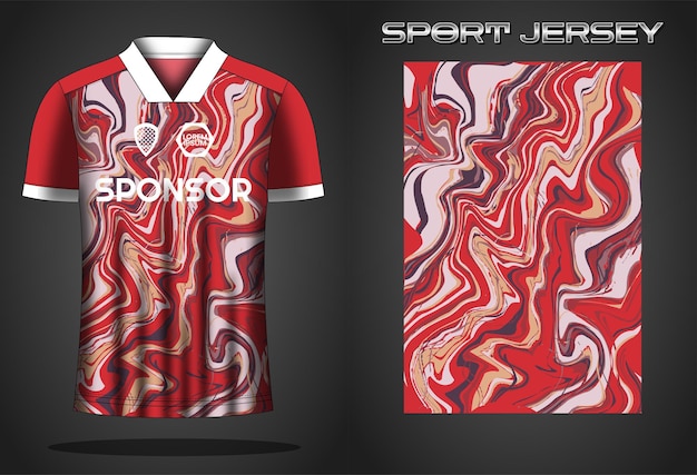 Soccer jersey sport shirt design template