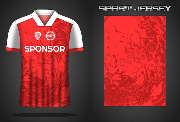 Soccer jersey sport shirt design template