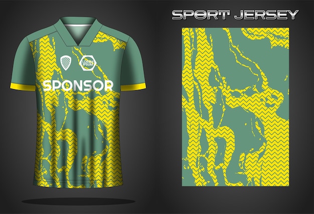 Soccer jersey sport shirt design template