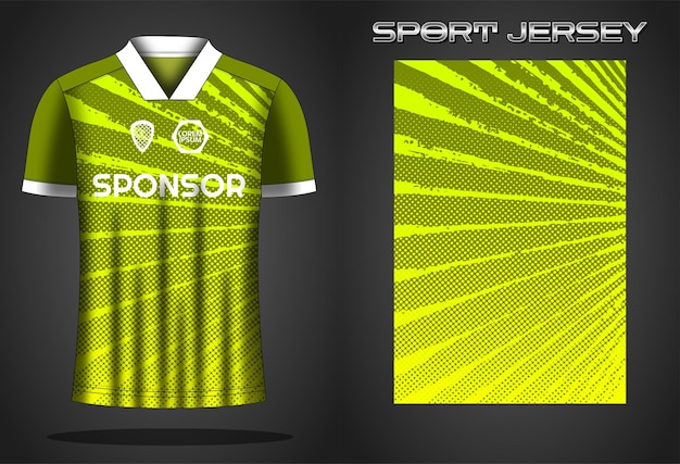 Soccer jersey sport shirt design template