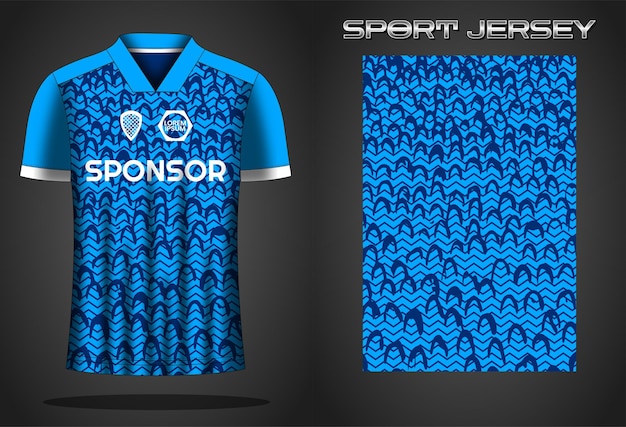 Soccer jersey sport shirt design template