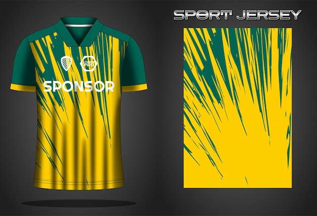 Soccer jersey sport shirt design template