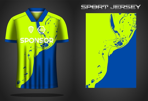 Soccer jersey sport shirt design template