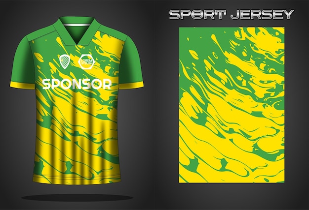 Soccer jersey sport shirt design template