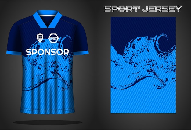 Soccer jersey sport shirt design template