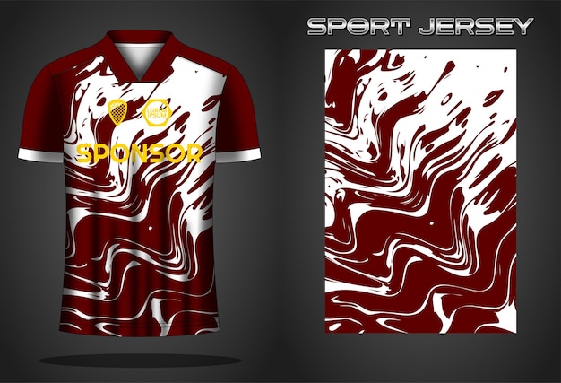 Soccer jersey sport shirt design template