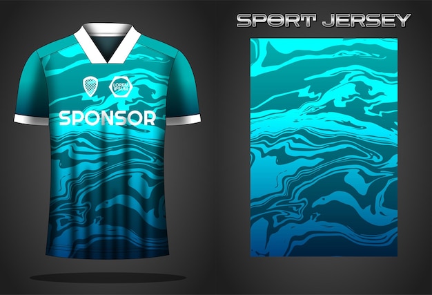 Soccer jersey sport shirt design template