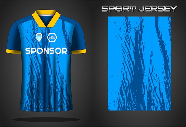 Soccer jersey sport shirt design template