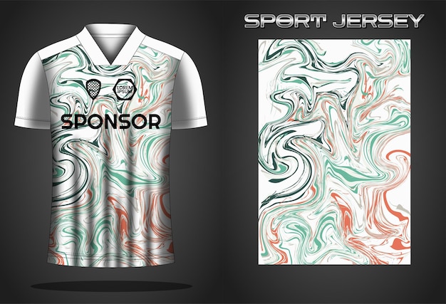 Soccer jersey sport shirt design template