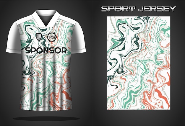 Soccer jersey sport shirt design template