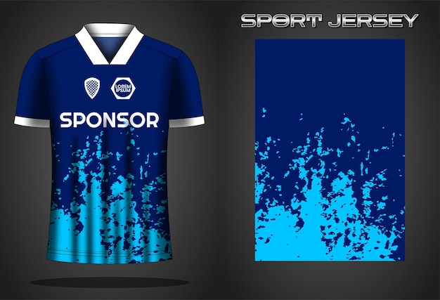 Soccer jersey sport shirt design template