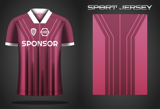 Soccer jersey sport shirt design template