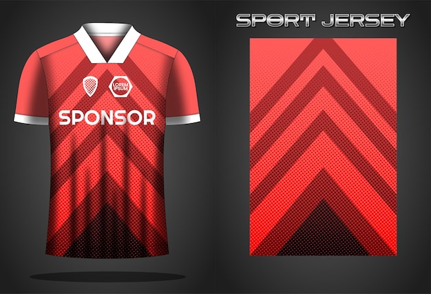 Soccer jersey sport shirt design template