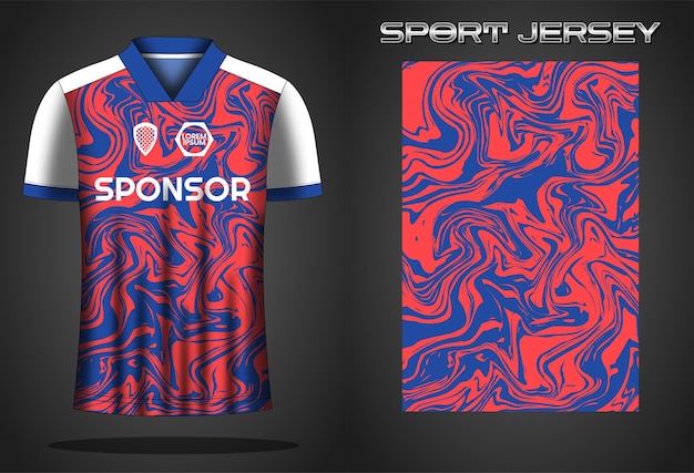 Soccer jersey sport shirt design template