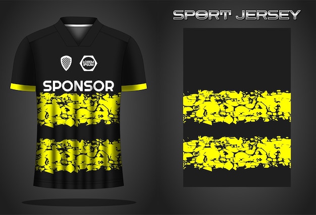 Soccer jersey sport shirt design template