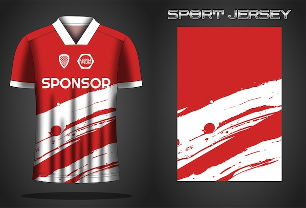 Soccer jersey sport shirt design template