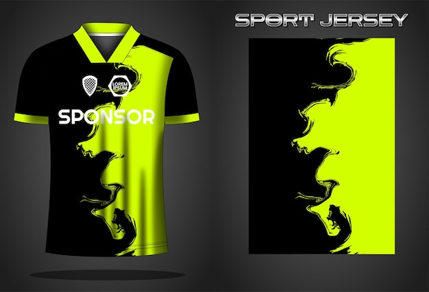 Soccer jersey sport shirt design template