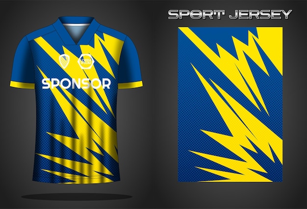 Soccer jersey sport shirt design template