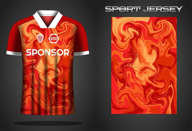 Soccer jersey sport shirt design template