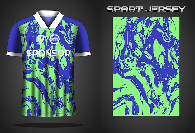 Soccer jersey sport shirt design template