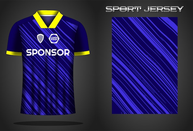 Soccer jersey sport shirt design template