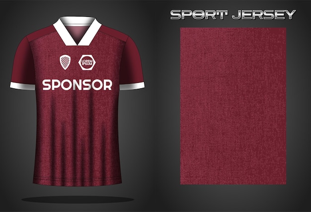 Soccer jersey sport shirt design template