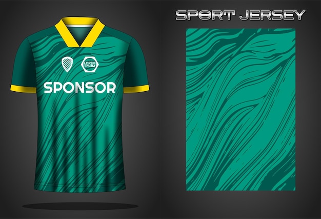 Soccer jersey sport shirt design template