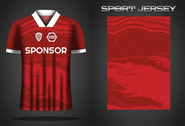 Soccer jersey sport shirt design template