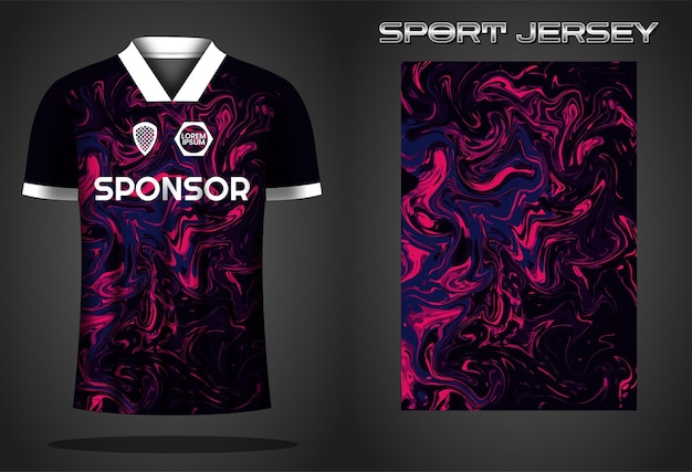 Soccer jersey sport shirt design template