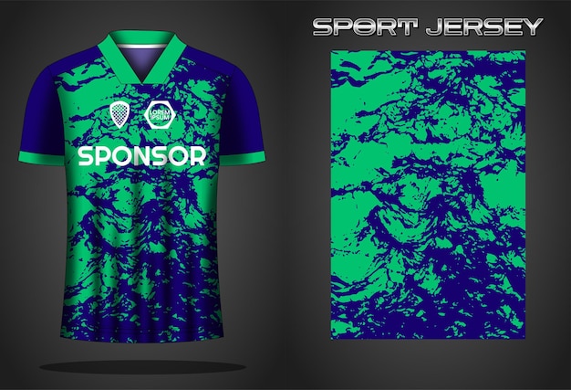 Soccer jersey sport shirt design template