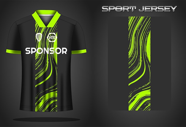 Soccer jersey sport shirt design template