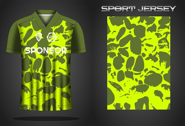 Soccer jersey sport shirt design template