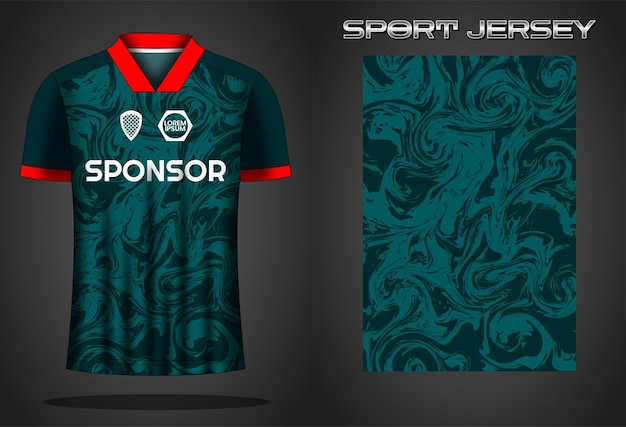 Soccer jersey sport shirt design template