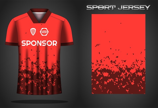 Soccer jersey sport shirt design template