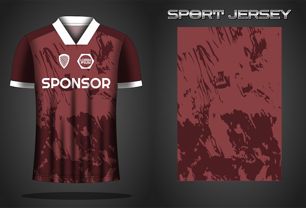 Soccer jersey sport shirt design template