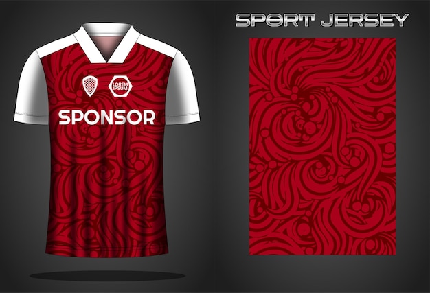 Soccer jersey sport shirt design template