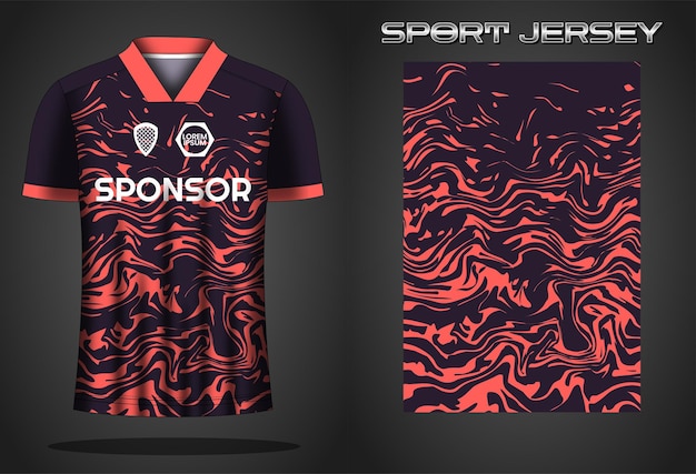 Soccer jersey sport shirt design template