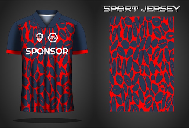 Soccer jersey sport shirt design template