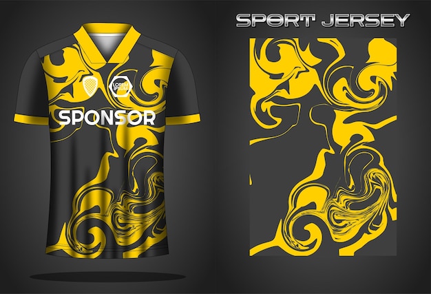 Soccer jersey sport shirt design template