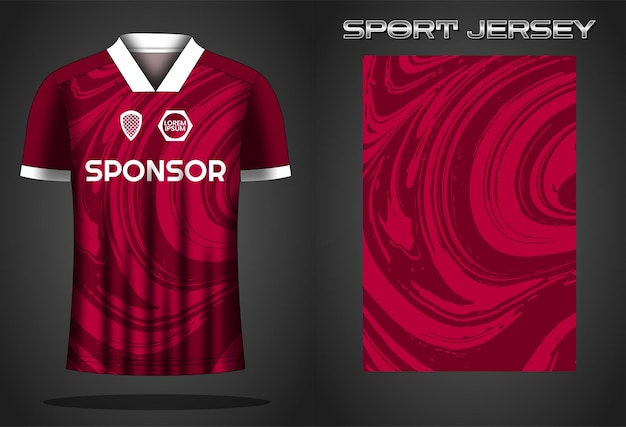 Soccer jersey sport shirt design template