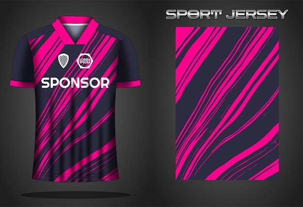 Soccer jersey sport shirt design template