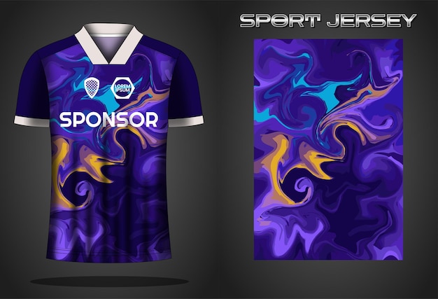 Soccer jersey sport shirt design template