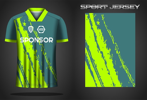 Soccer jersey sport shirt design template