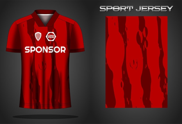 Soccer jersey sport shirt design template