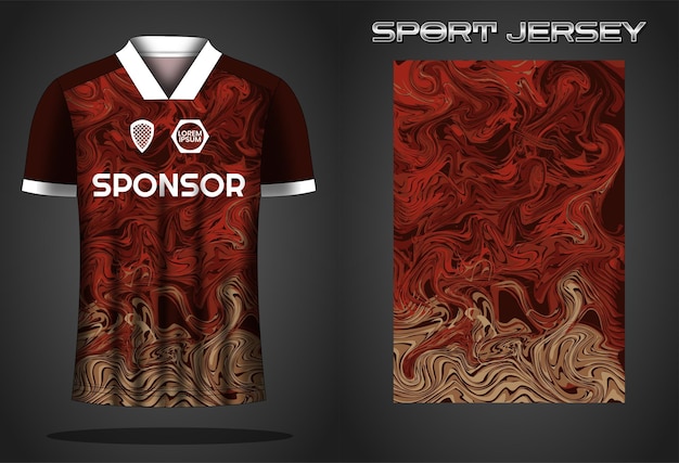 Soccer jersey sport shirt design template