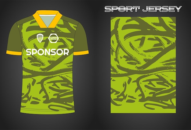 Soccer jersey sport shirt design template