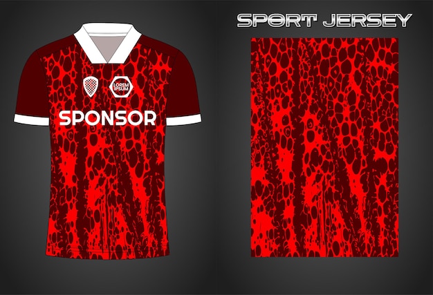 Soccer jersey sport shirt design template