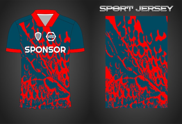 Soccer jersey sport shirt design template