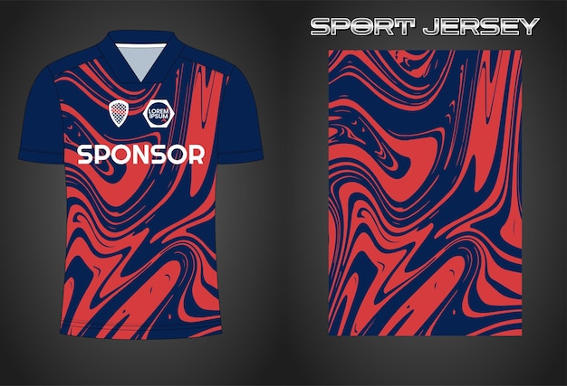 Soccer jersey sport shirt design template